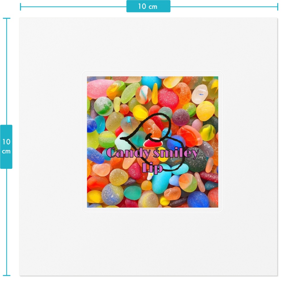 Candy smiley Lip ステッカー