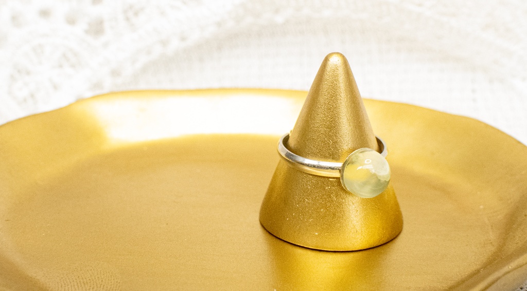 プレナイトの指輪