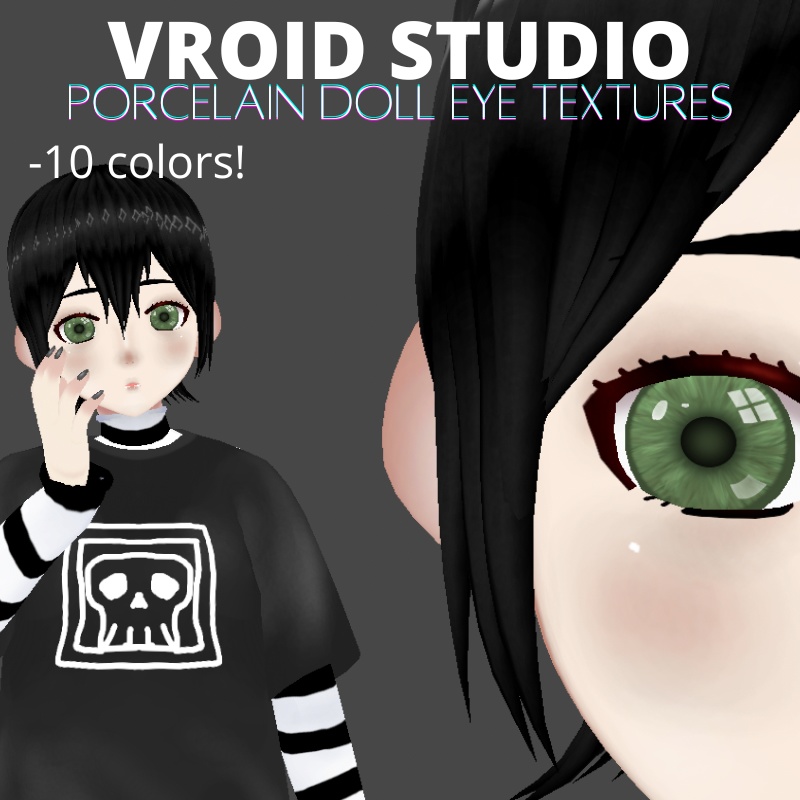 [Vroid] Porcelain Doll Eye Texture Pack