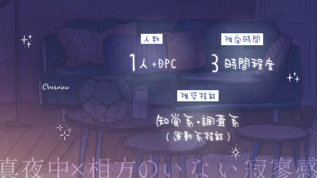 【エモクロアTRPG】溶けてくシーツとNightwalk