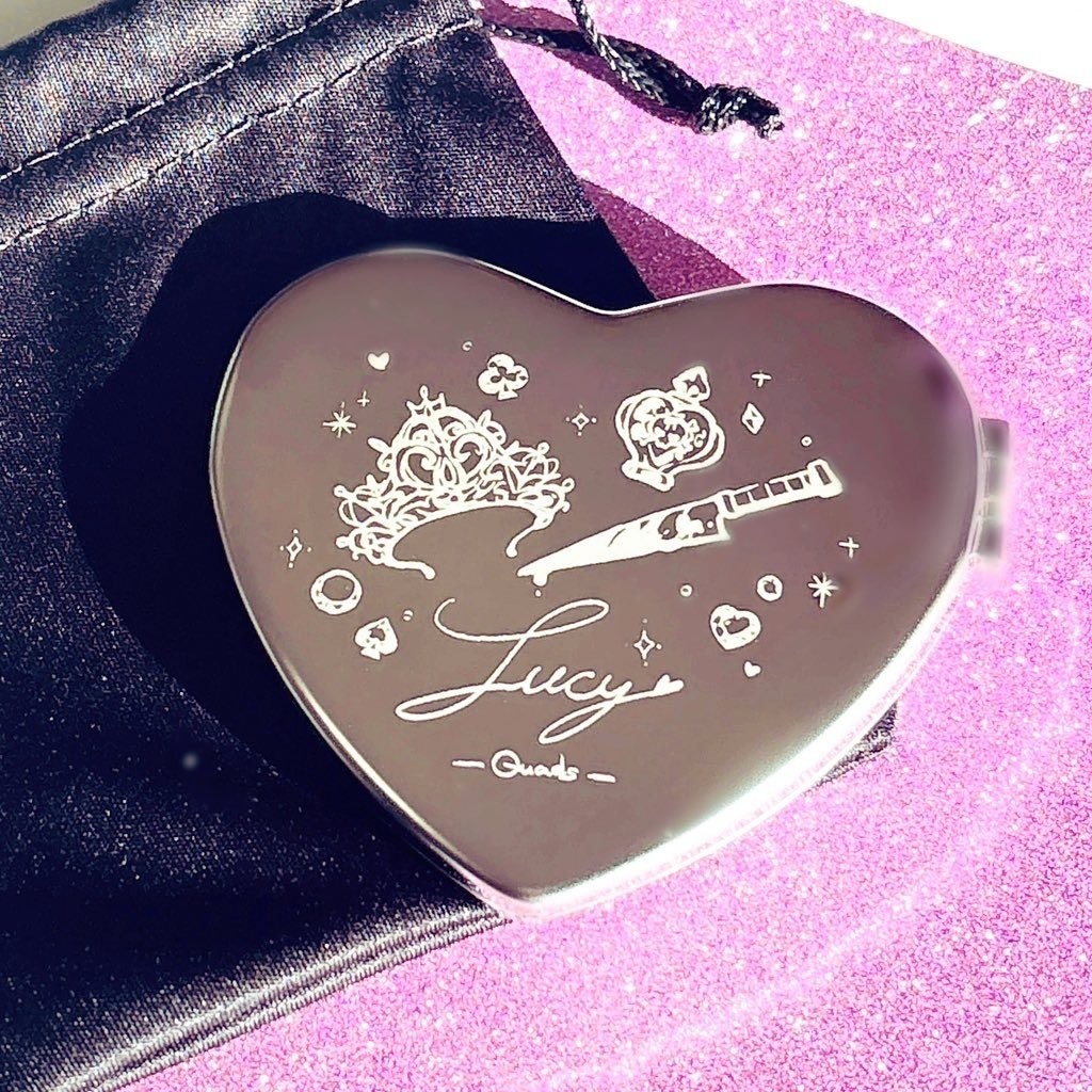 ♥ハート型コンパクトミラー 