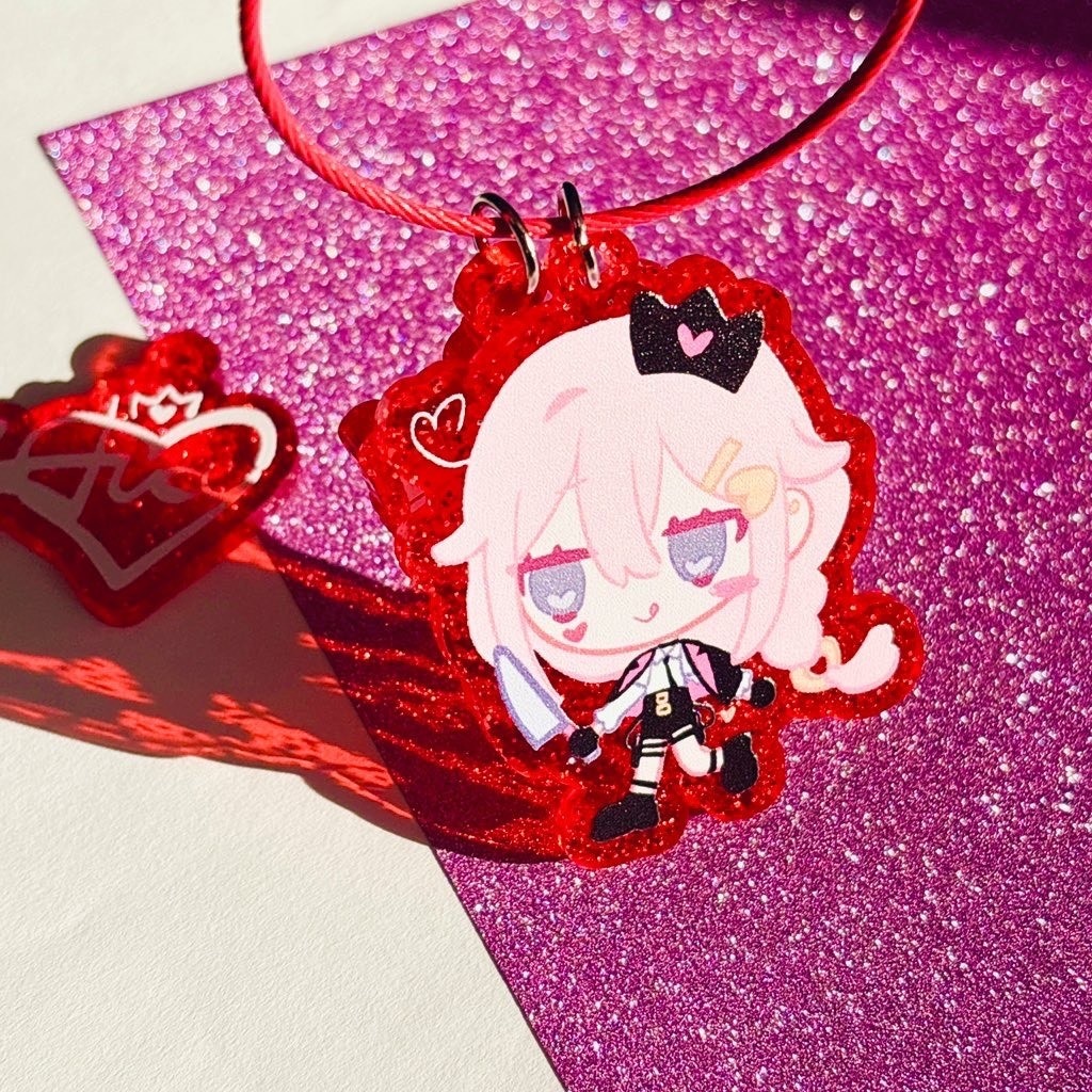 ♥ラメ2連アクキー