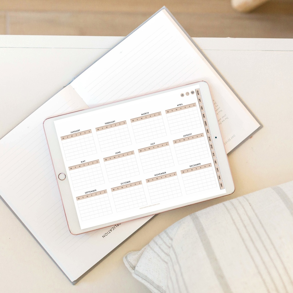 【日付無し/週間/Lite】 抹茶デジタルプランナー/手帳