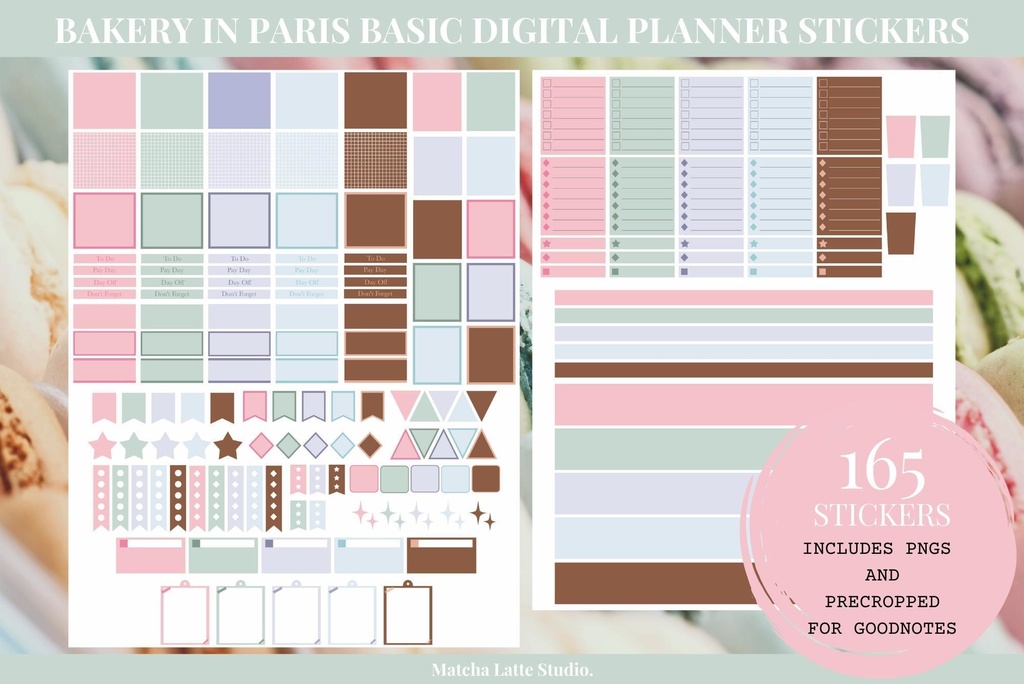 Bakery in Parisデジタルステッカー ベーシックセット
