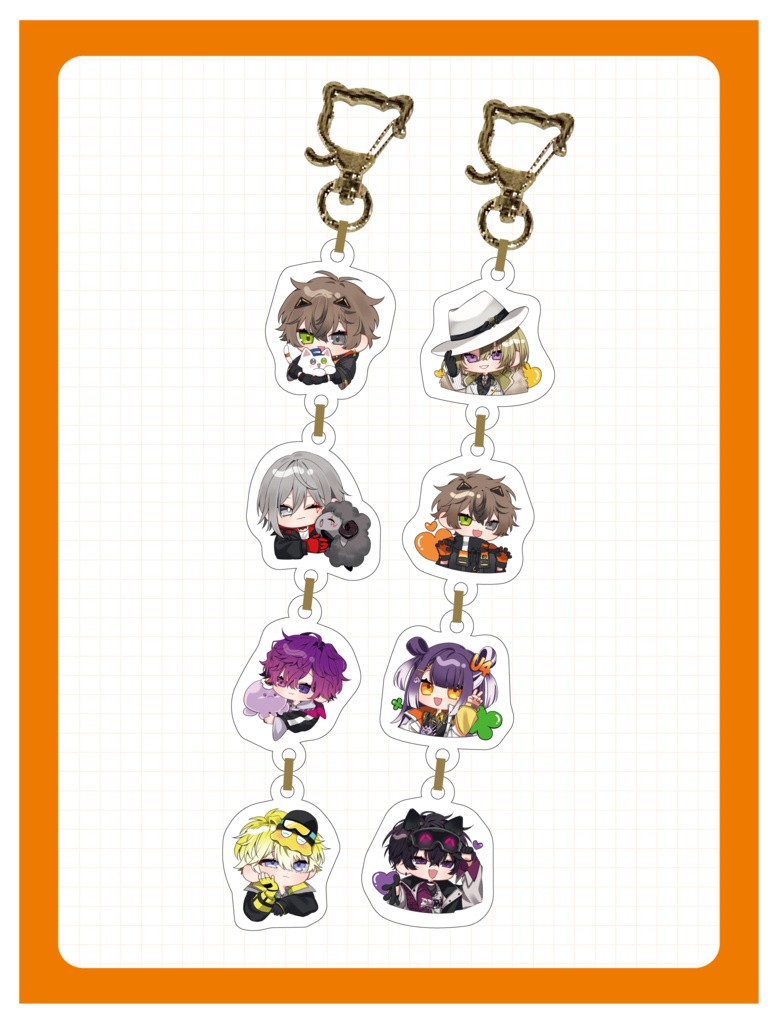 【非公式】連結アクリルキーホルダー/Noctyx・およ家(Acrylic Keychain/Noctyx・oyoke)