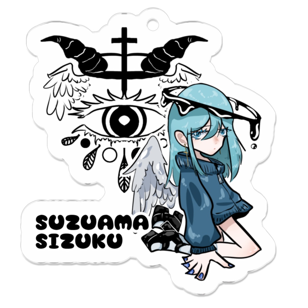 まぐろわにオリジナルキーホルダー:涼天 雫