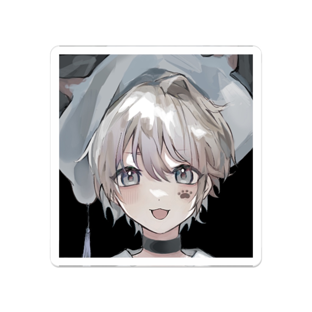 シャムくんのお顔アクリルバッジ 全4種