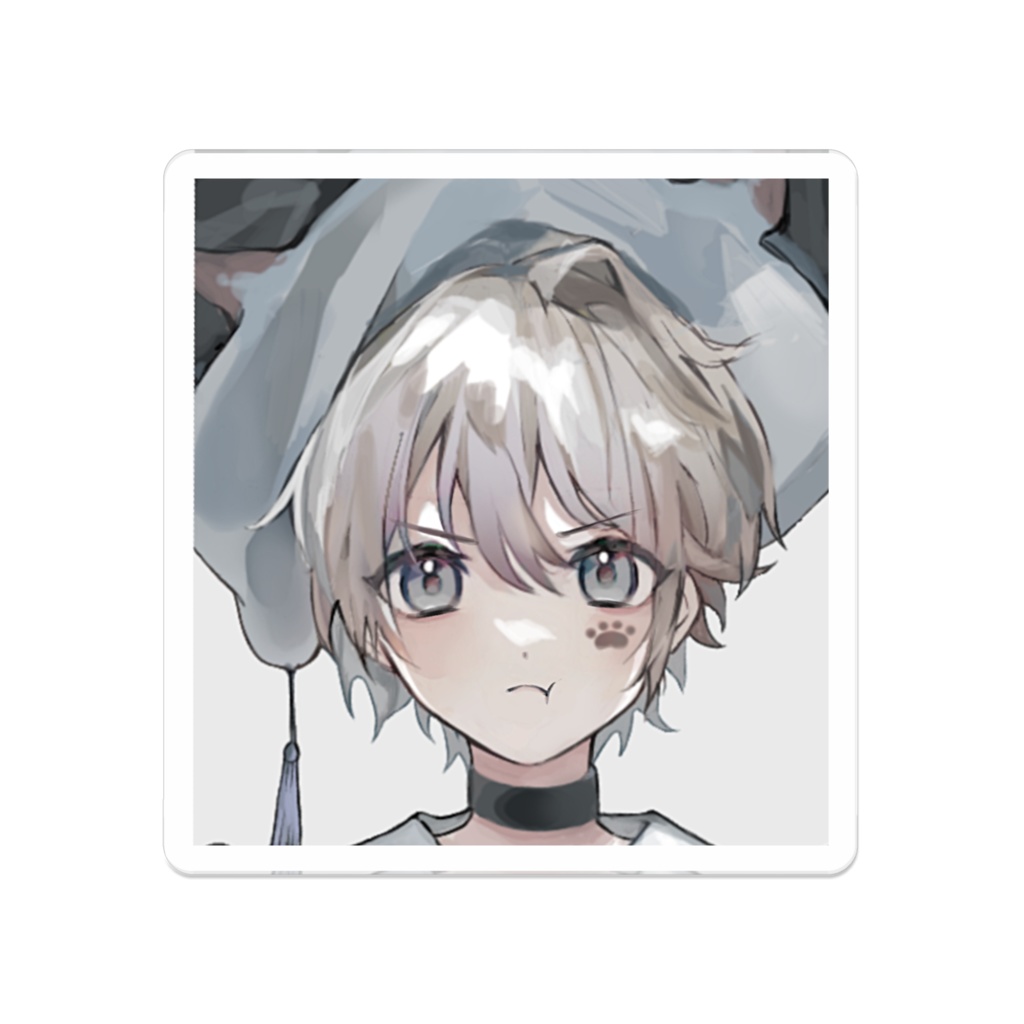 シャムくんのお顔アクリルバッジ 全4種