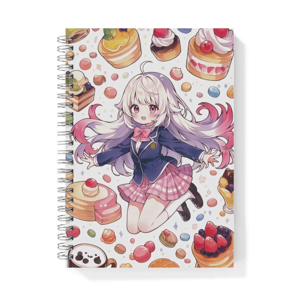 お菓子に囲まれたさくちゃんノート
