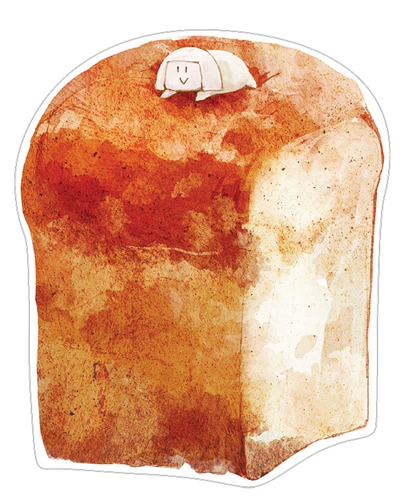 【食パンとおかっぱ】変形ポストカード