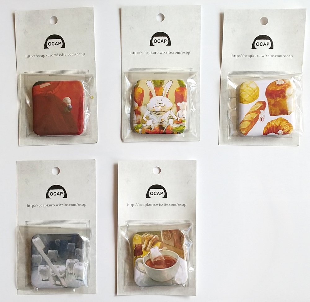 スクエア缶バッチ 5種