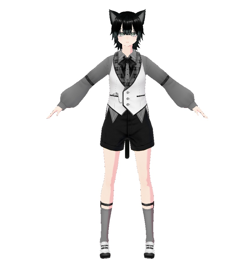 【VRoidモデル】中性・猫耳|即使用可|Vtuber向け