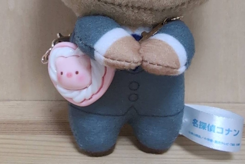 【10cm用】ぬいポシェット ねこかにぱんとぶたさんハート