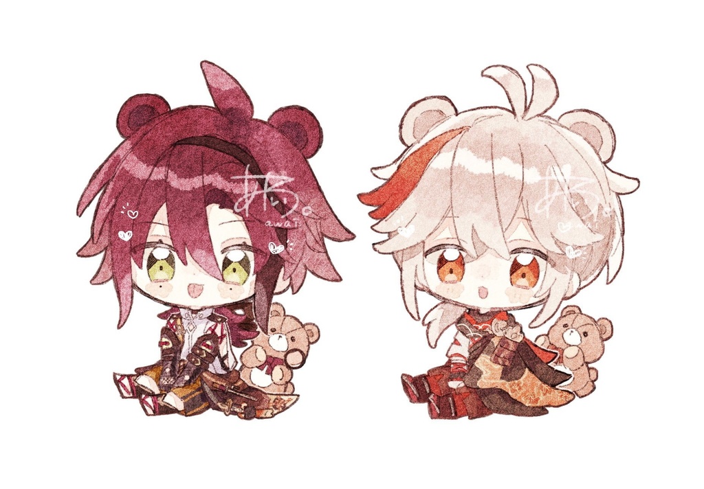 くまちゃんになっちゃった?!アクリルキーホルダー(おひとり様各種1つまで)