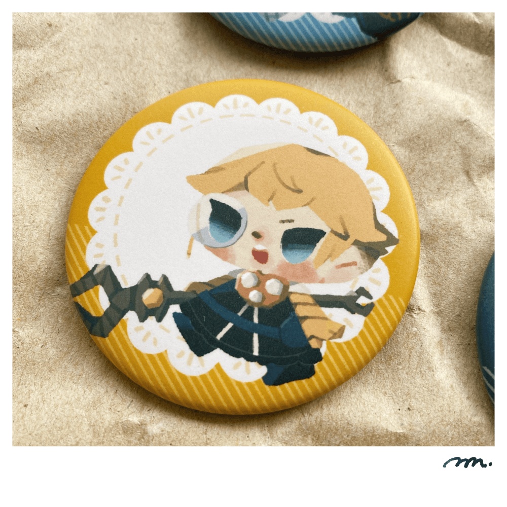 オルラハリモエメ!マグネット缶バッジ