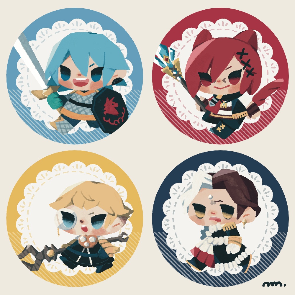 オルラハリモエメ!マグネット缶バッジ