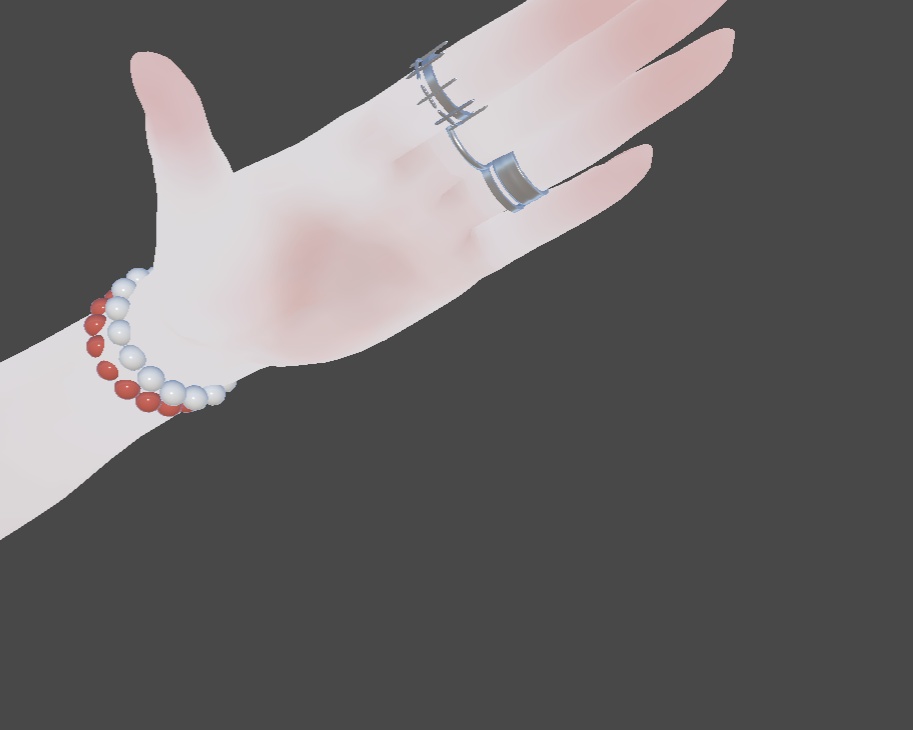 指輪と腕輪(無料). Finger ring and hand ring(Free).
