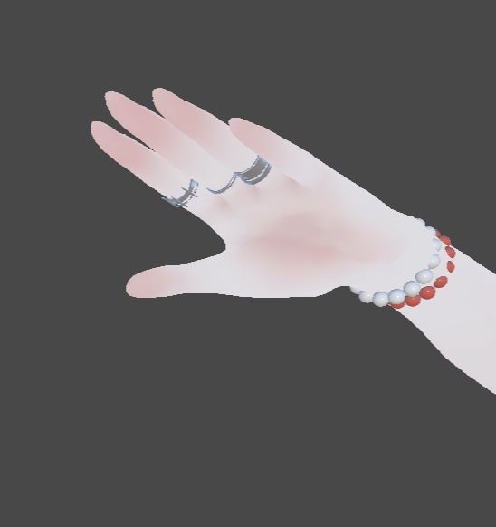 指輪と腕輪(無料). Finger ring and hand ring(Free).
