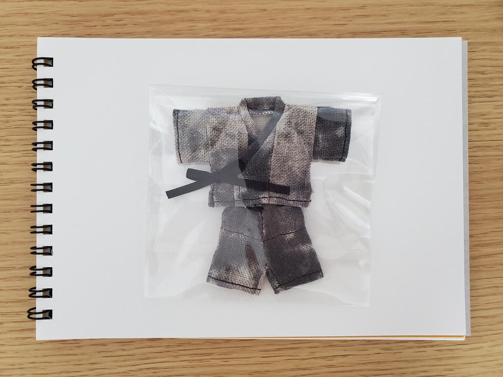 甚平 ぼやぼや柄