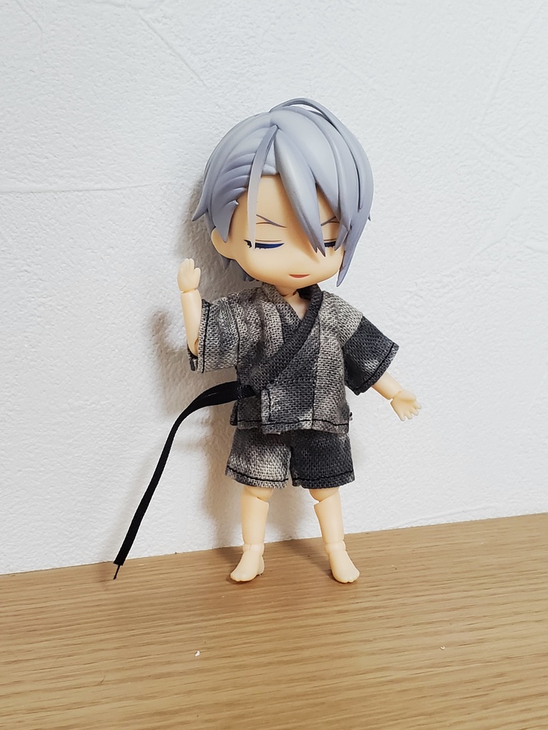 甚平 ぼやぼや柄