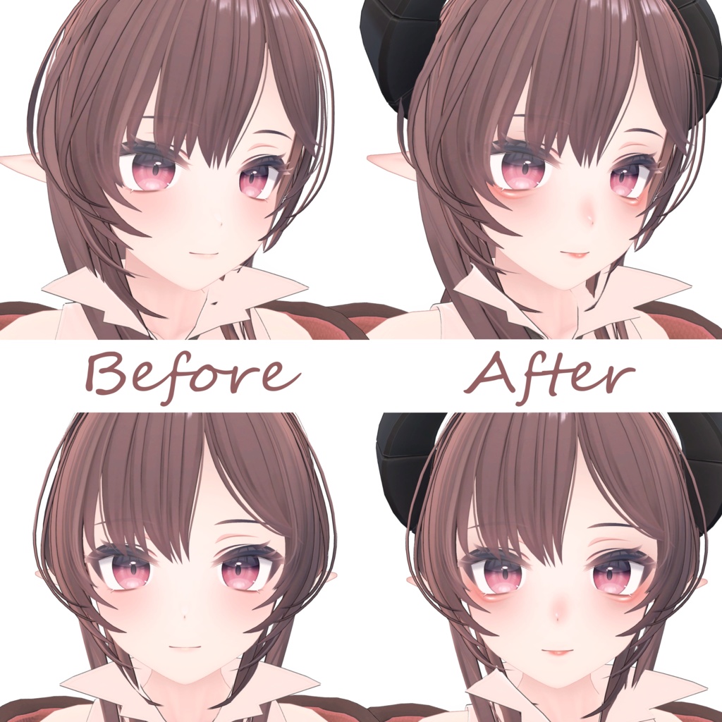 ルキフェル専用◎涙袋+口紅メイクテクスチャ