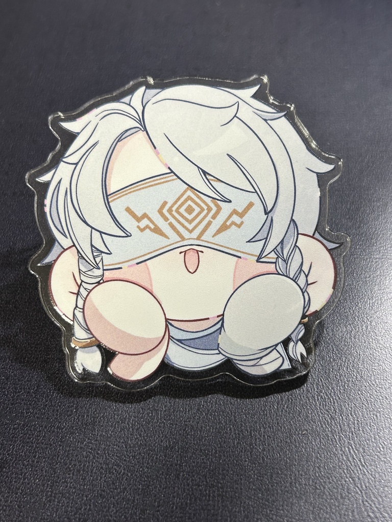 ホワイト見守りアクリルクリップ