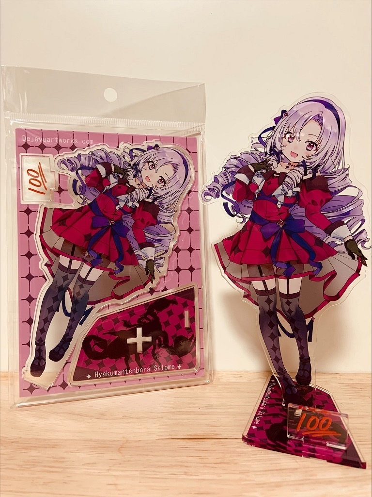 【ファンメイド】壱百満天原サロメ ✦どこでもサロメちゃんと一緒✦アクリルフィギュア・缶バッチ