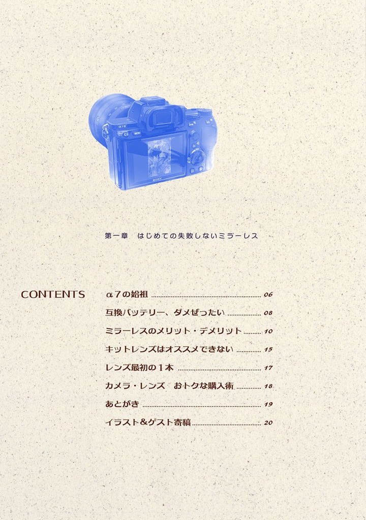 ミラーレスはじめました 第一章 はじめての失敗しないミラーレス