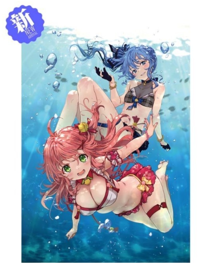 B3布ポスター　さくらみこ　星街すいせい　（ファンメイド）