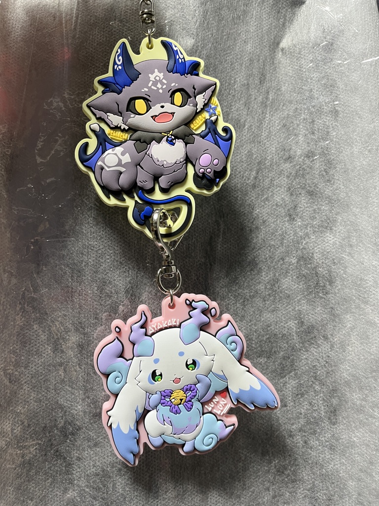 でびでびでびる☆ぷっくりラバーキーホルダー【ファンメイド】