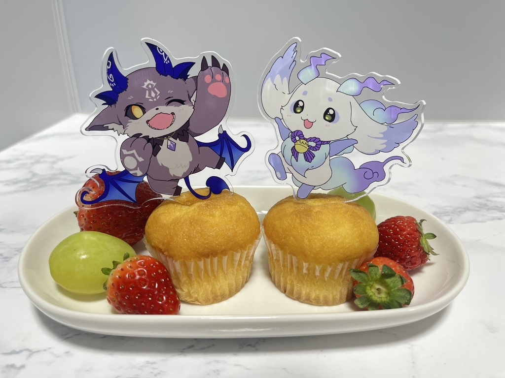でびるんアクリルフードピック【通常配送方法とまとめ注文に便利】
