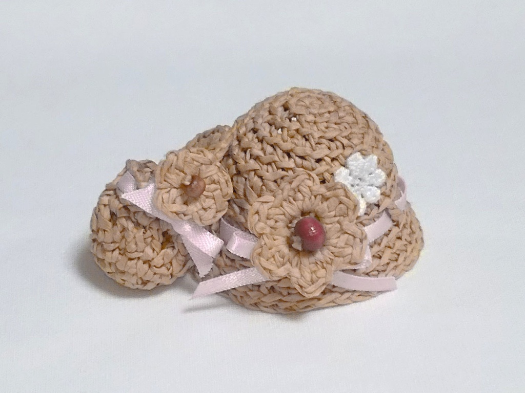 帽子とカゴのセット ぷちサイズ