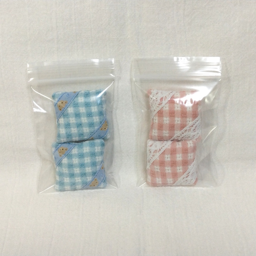 ミニクッション　チェック　2個set