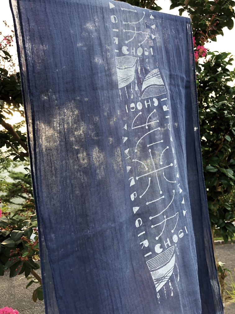 【刀剣乱舞】手染めストール:今剣・歌仙・長義【イメージ】