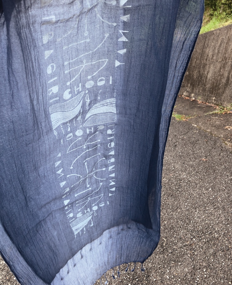 【刀剣乱舞】手染めストール:今剣・歌仙・長義【イメージ】