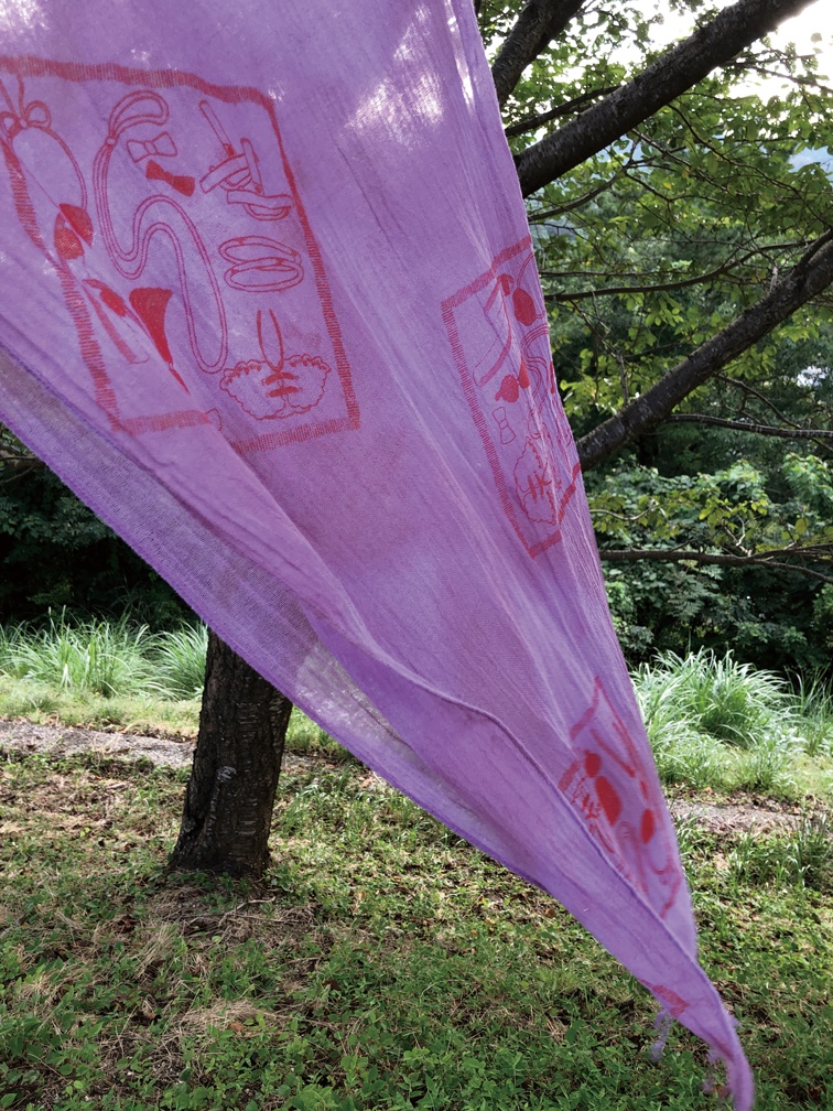 【刀剣乱舞】手染めストール:今剣・歌仙・長義【イメージ】