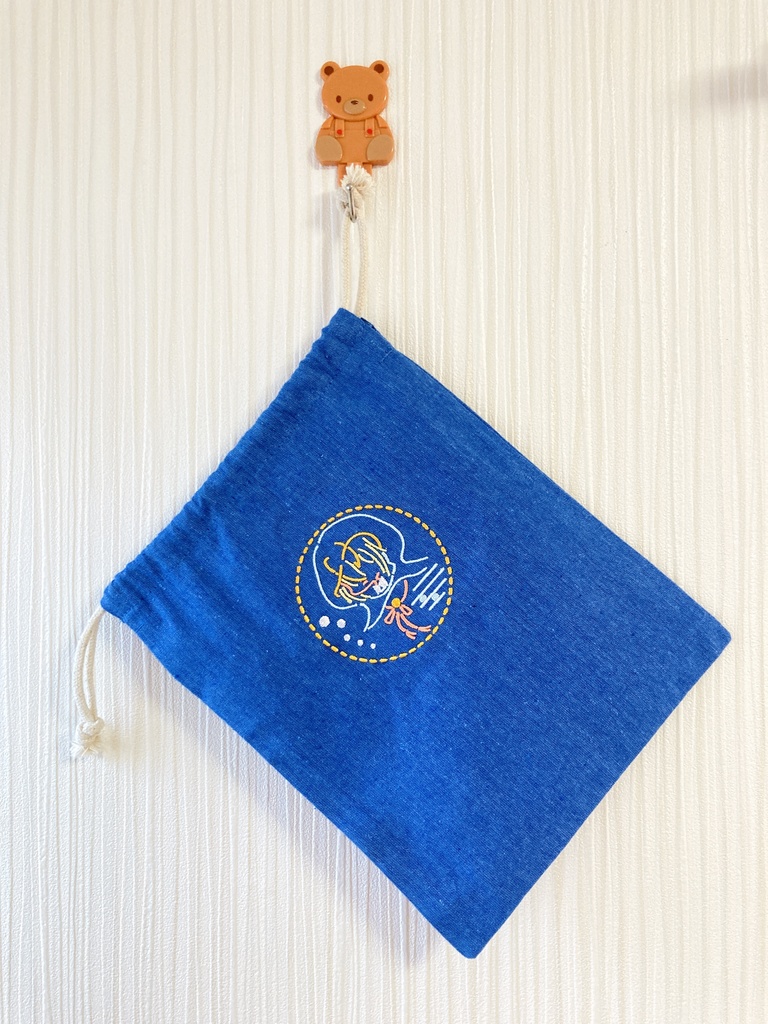 【とうらぶ】刺繍巾着・山姥切国広 刺繍トート・豊前江