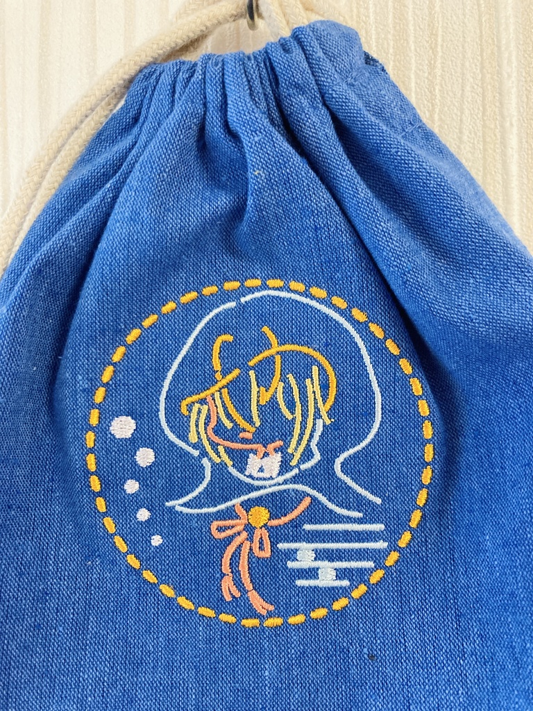 【とうらぶ】刺繍巾着・山姥切国広 刺繍トート・豊前江