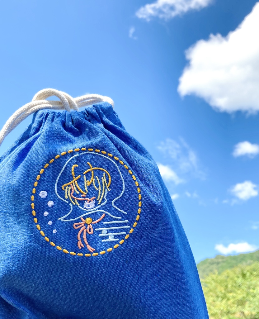 【とうらぶ】刺繍巾着・山姥切国広 刺繍トート・豊前江