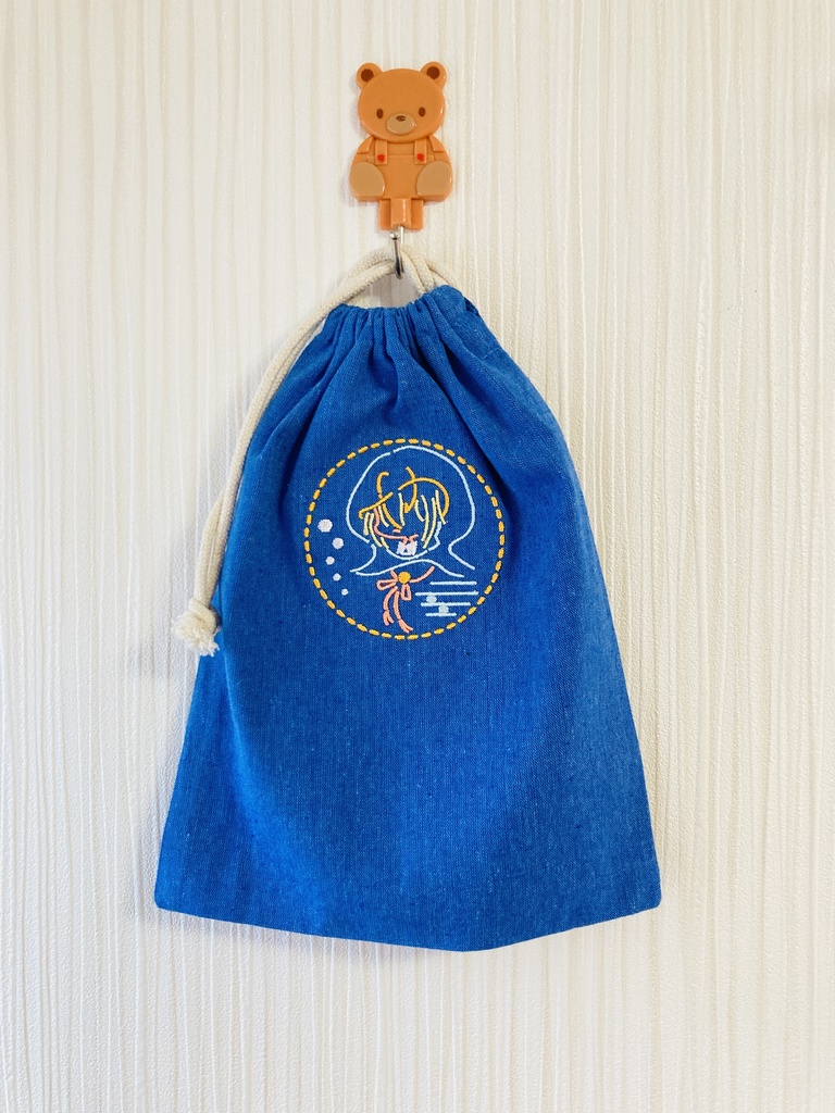 【とうらぶ】刺繍巾着・山姥切国広 刺繍トート・豊前江