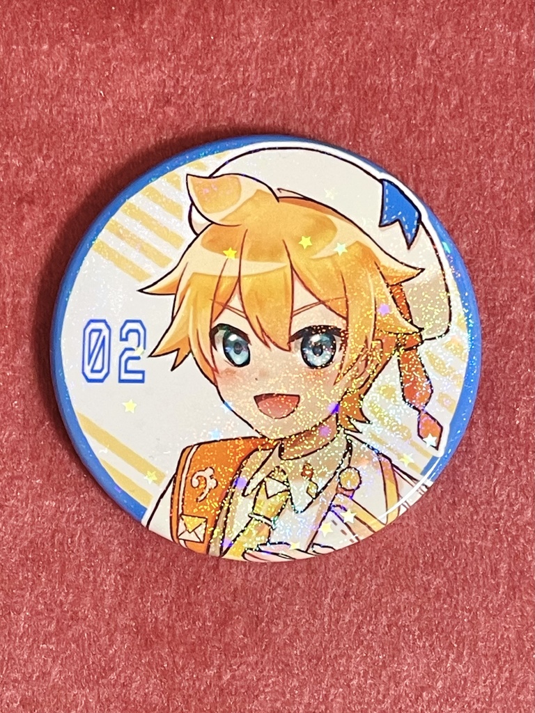 マジミラ2024鏡音ホログラム缶バッジ 全2種