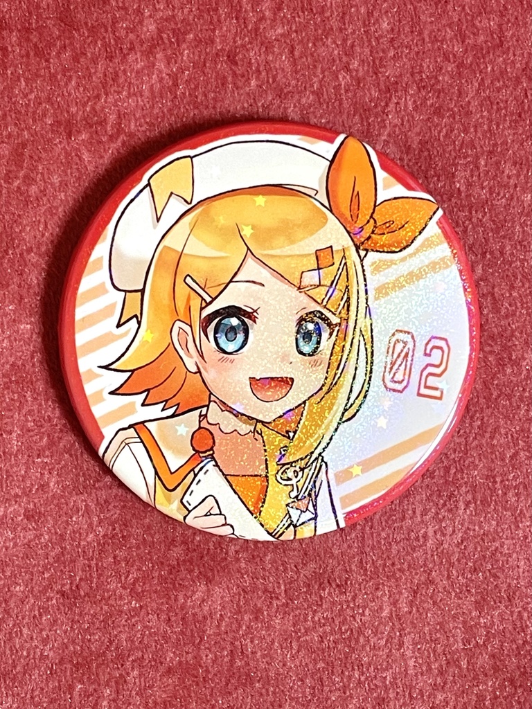 マジミラ2024鏡音ホログラム缶バッジ 全2種