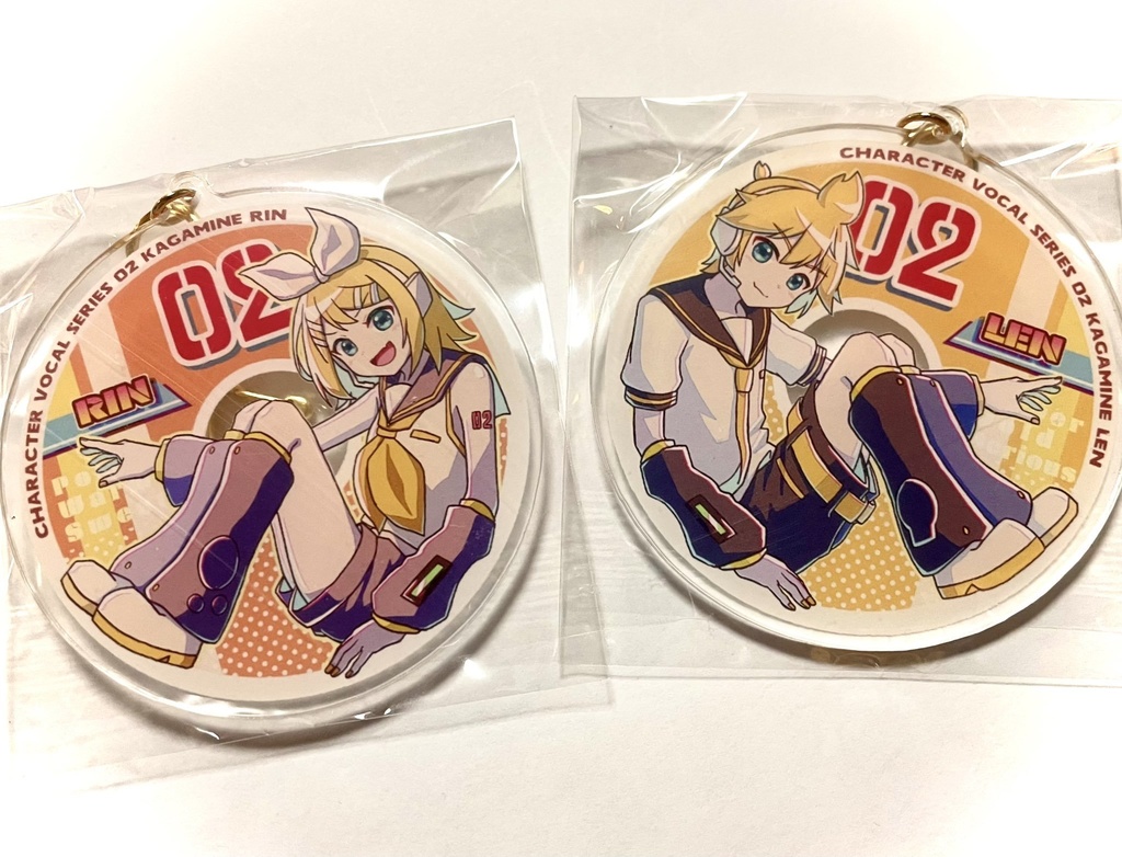 鏡音リン・レン CD風アクリルキーホルダー 全2種