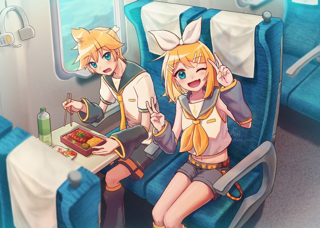 鏡音と名古屋旅の思い出写真セット