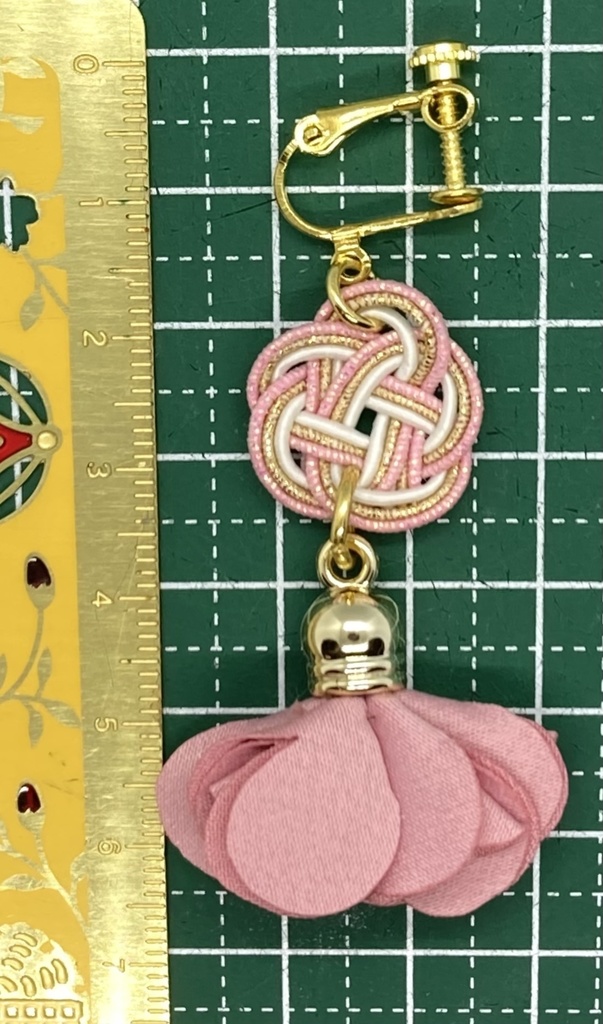 水引フラワータッセルピンク