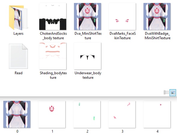 【VROID用】オーバーウォッチ D.VA ミニTシャツ Overwatch D.VA Mini T-Shirt