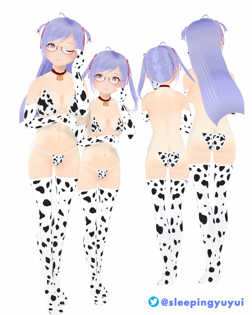 【VROID用】牛ビキニ Cow Bikini set