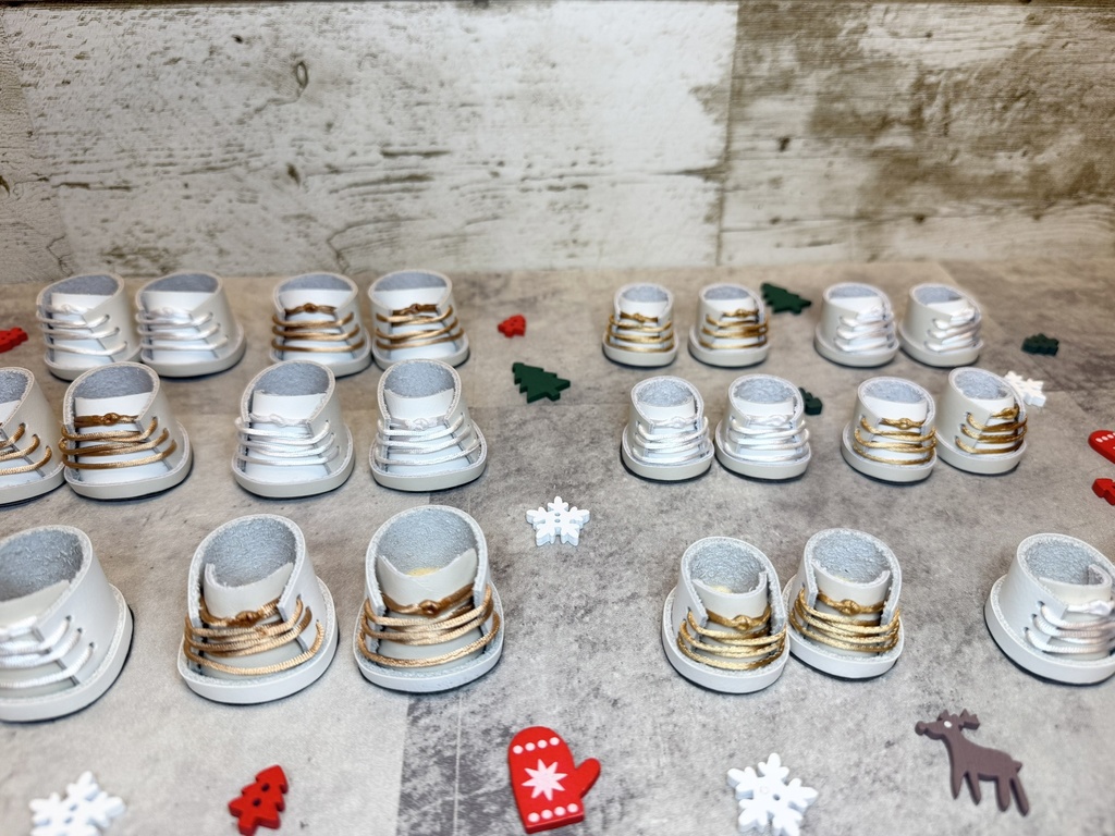 ホワイトクリスマスコーデ　2足セット　15cm・12cm用