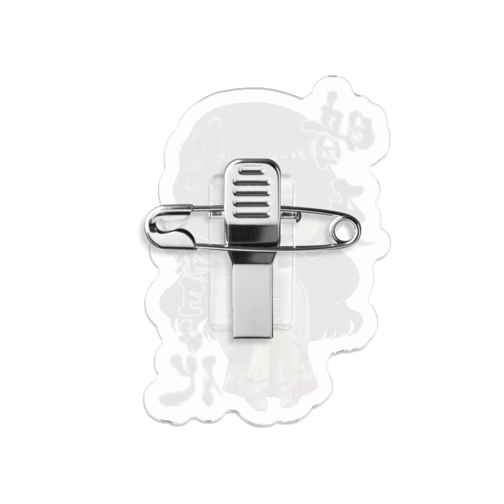 【双天獣花】雪花ピンバッチ