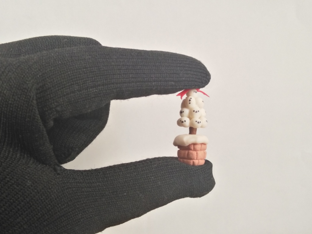 シマエナガだらけの小さなホワイトツリー